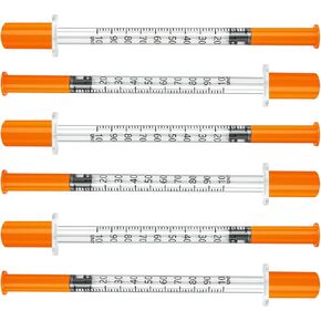 Jeringas con agujas para inyectar, 30G 1ml/cc 1/2"(12.7mm) jeringas de insulina, Pack of 100 in Saudi Arabia