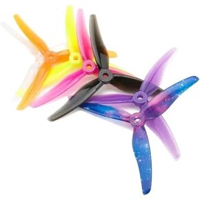 10 أزواج 3-PC إعصار 51433 5. 1X3. مراوح 5X3 متوافقة مع طائرات بدون طيار RC FPV مقاس 5 بوصات ومحركات 4S 6S 2206 2207 2306(10 أزواج أرجوانية) in Kuwait