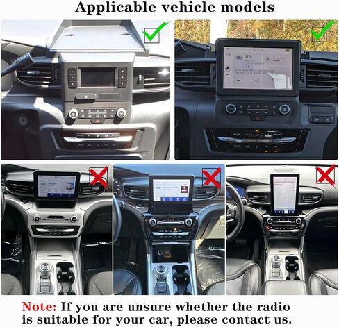 لسيارة Ford Explorer 2020-2025 الطراز الأساسي راديو 4.2 بوصة فقط، راديو Android 14 مقاس 13 بوصة 1920 * 1200 2K HD شاشة تعمل باللمس، شاشة ملاحة GPS لاسلكية Carplay ترقية Android Auto Bluetooth 4G WiFi in Kuwait