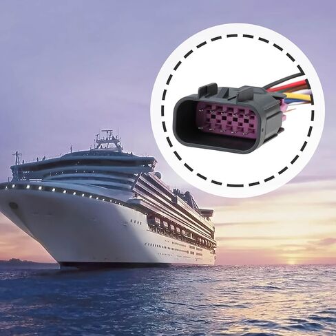 محول كابل المحرك البحري 10 دبوس ذكر إلى ذكر 84-892452T01 متوافق مع Mercury Mercruiser Smart Craft 16.5 سم in Kuwait