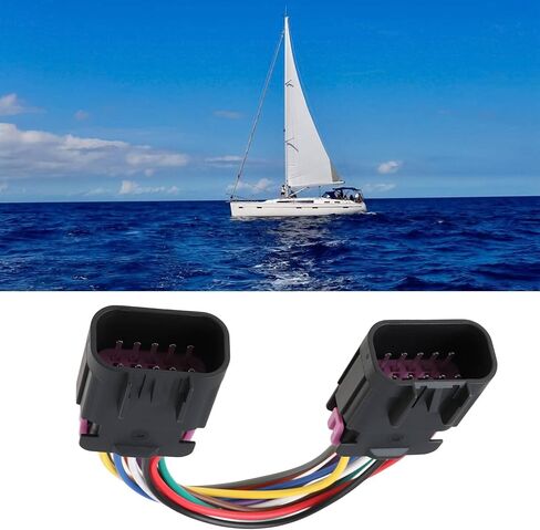 محول كابل المحرك البحري 10 دبوس ذكر إلى ذكر 84-892452T01 متوافق مع Mercury Mercruiser Smart Craft 16.5 سم in Kuwait