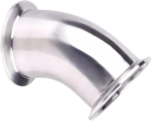 Tri-Clamp Φ89mm OD 106mm 45°Elbow Sanitary 304 Stainless Steel 45°Quick-Connect Elbow in Kuwait