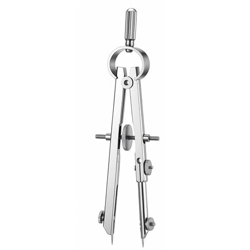 4.3 Inch Spring Divider Caliper, Precision Compass Scribing Tool Adjustable Spring Wing Divider for Clock Maker, Woodworking, Leather Craft, Metalworking, Geometry Drawing, Silver in Kuwait
