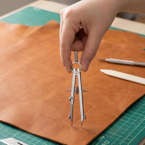 4.3 Inch Spring Divider Caliper, Precision Compass Scribing Tool Adjustable Spring Wing Divider for Clock Maker, Woodworking, Leather Craft, Metalworking, Geometry Drawing, Silver in Kuwait