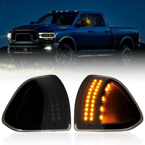 ضوء علامة مرآة جانبية LED متسلسل متوافق مع 2019-2023 Ford Ranger Lariat 2012-2019 T6 Raptor Wildtrak 2015-2019 Everest U375 UA، ضوء إشارة الانعطاف المرآة، عدسة مدخنة in Kuwait