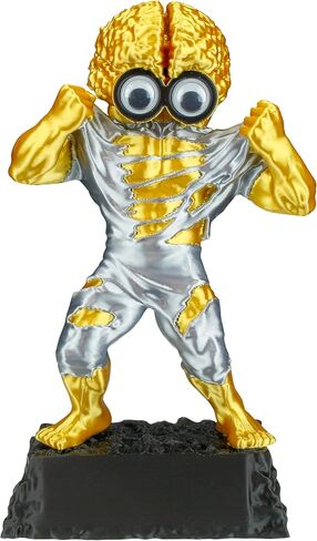 Decade Awards Personalized Golden Brain Monster Trophy - Funny Science & Gaming 3D Award for STEM, Esports, Robotics & School Competitions - Customize Now (7 Inch) in Kuwait