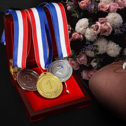 30Pcs Gold Silver Bronze Medals for Kids,1st 2nd 3rd Place Medals with Neck Ribbon Medals for Awards for Kids Adults Sports Competitions Tournaments Party,2 Inch in Kuwait