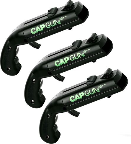 Cap Gun Bottle Opener,Funny Shooting Gun Creative Opener for Family Gatherings Party Games Bar Outdoor BBQ,Cool Gifts for Father's Day Birthday Christmas (1, Gray) in Saudi Arabia