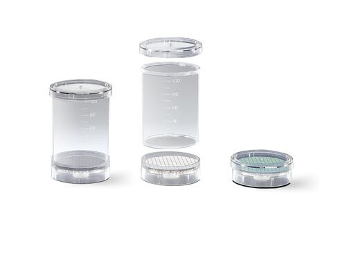 Sartorius Biosart 16401-47-H6-V--K Bulk Packaged Filtration Monitor, White Cellulose Nitrate Membrane with Black Grid, Sterile, High Flow, 100ml Volume, 0.45µm Pore Size (Pack of 48) in Kuwait