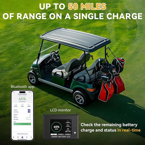 36V Lithium Battery Golf Cart, 36 Volt Lithium Battery for Golf Cart with Exclusive Fire Arrestor, Vibration-Resistant Structure, 10 Years Lifespan 36V LiFePO4 Battery in Kuwait