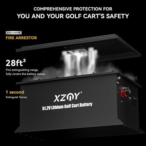 36V Lithium Battery Golf Cart, 36 Volt Lithium Battery for Golf Cart with Exclusive Fire Arrestor, Vibration-Resistant Structure, 10 Years Lifespan 36V LiFePO4 Battery in Kuwait