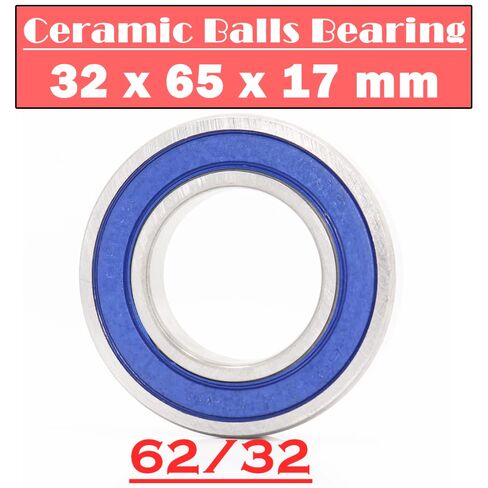 1PC 62/32 Hybrid Ceramic Bearing 32 * 65 17mm Race Bike Front Rear Wheel 62 2RS LUU Hybrids Si3N4 Ball Bearings 62/32RS Accessories in Saudi Arabia