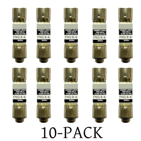 10 عبوات جديدة FNQ-R-8 FNQ-R-8A FNQ-R 8A 600Vac صمام تأخير الوقت، FNQ-R-8A فئة CC صمام تحديد التيار in Kuwait