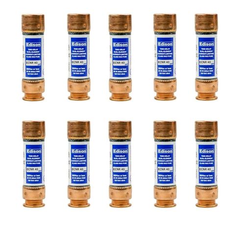 10-Pack جديد ECNR-40 ECNR-40A 250Vac صمام تأخير الوقت، ECNR-40 فئة الحد الحالي RK5 خرطوشة الصمامات in Kuwait