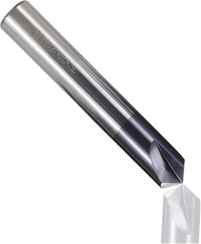 1pcs Chamfer End Mill 60/90/120 Degrees Carbide Chamfering 3 Flute Router Bit Engraving Aluminum CNC(2xD4x90degrees) in Kuwait