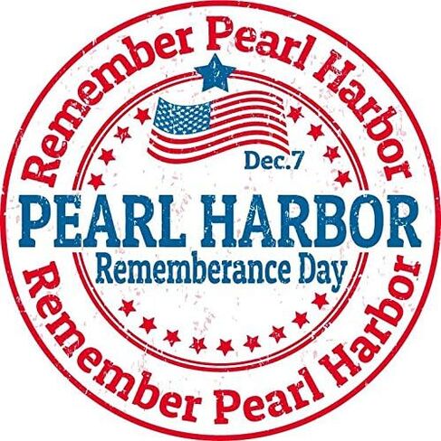 تصميم ملصق ختم Zirni Pearl Harbour Remembrance Day USA Stamp in Kuwait