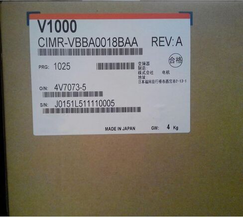 CIMR-VBBA0018BAA New and Sealed in Box CIMRVBBA0018BAA 1 Year Warranty in Saudi Arabia