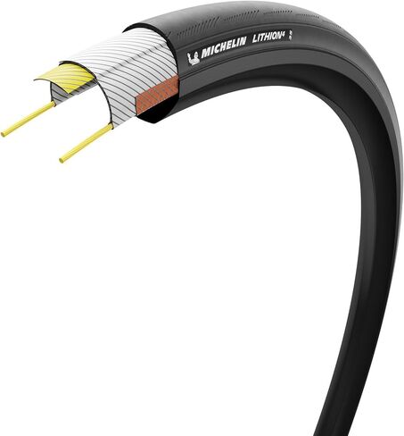 Michelin Lithion Black Road Tire 700C/622 30C Folding Black in Kuwait