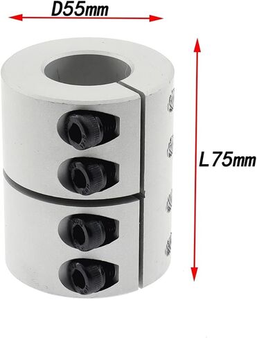Rigid Shaft D55L75 Coupler Clamp Coupling 8/10/12/14/15/16/18/20/22mm(18X18) in Kuwait