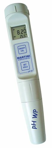 ميلووكي pH58 LED مجموعة مقاومة للماء للجيب pH/ORP/جهاز اختبار درجة الحرارة مع قطب كهربائي قابل للاستبدال، -2.00 إلى 16.00 درجة حموضة، +/-0.05 دقة درجة الحموضة، دقة 0.01 درجة حموضة in Kuwait