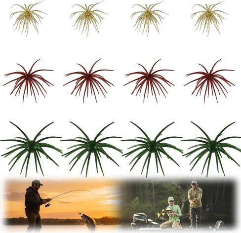 طعم مخلوق Sea Urchinsoft بحجم 3 أحجام، طعوم النرد لصيد الأسماك، طُعم صيد الأسماك من البلاستيك الناعم، نهر البحيرة طوال الموسم، مياه صافية وملطخة لسمك السلمون المرقط (جميع الأغراض كلاسيكية-9 قطع) in Kuwait