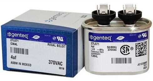 (2) حزمة - GE/Genteq 27L571 27L571BZ2 27L571BZ3-4 فائق التوهج MFD 370 فولت VAC Genteq استبدال المكثفات البيضاوية التشغيل in Kuwait
