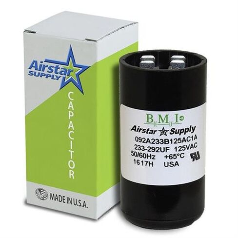 الولايات المتحدة الأمريكية 233-292 MFD uF مكثف تشغيل المحرك الكهربائي 110-125V HVAC 125 vac v Volt in Kuwait