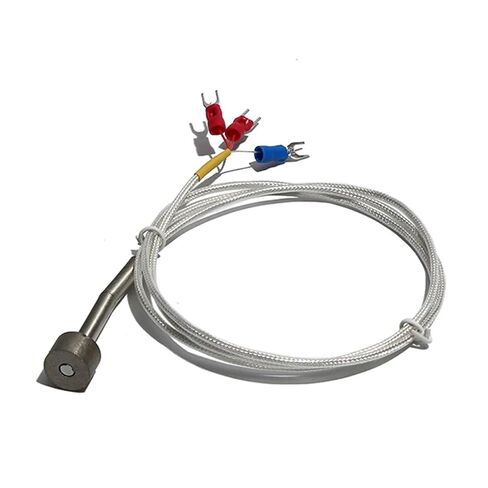 PT100 Magnet Attraction Type Temperature Sensor Magnetic Probe Adsorption RTD 360℃ to Ultra-high Temperature | Cable L 2m in Saudi Arabia