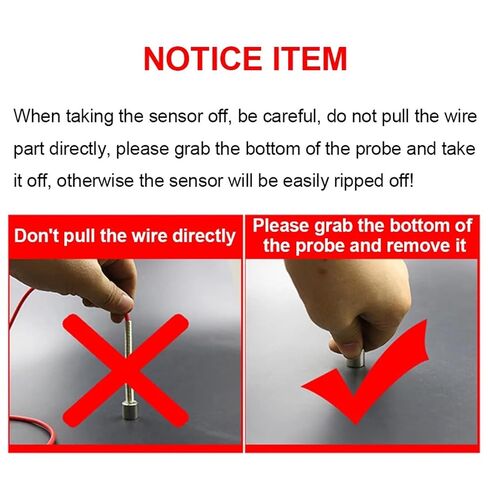 PT100 Magnet Attraction Type Temperature Sensor Magnetic Probe Adsorption RTD 360℃ to Ultra-high Temperature | Cable L 2m in Saudi Arabia