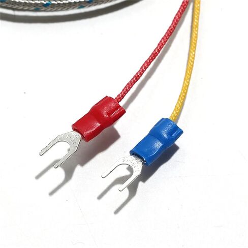 1PC Type K/PT100 Thermocouple Temperature Sensor 1M-5M Cable 5 * 30mm Probe for Measuring Boiler Oven Temperature Controller 400℃ | Probe5x30mm PT100 4m in Saudi Arabia