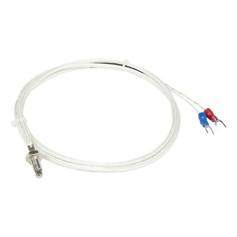 FTARB01 K E Type M6 M8 M10 Bolt Head 1m fibreglass Braided Cabel Screw thermocouple Temperature Sensor | E M6 thread in Kuwait