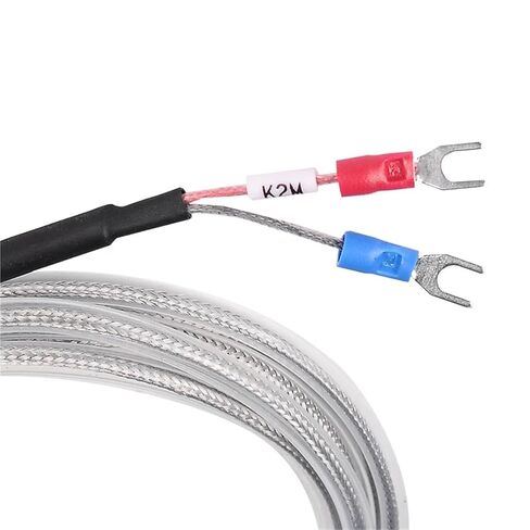 Waterproof Anti-Acid Transparent Wire Thermocouple Probe K Type Temperature Sensor Cable 200'C for Water Temp. Regulators | Cable length 2m in Saudi Arabia