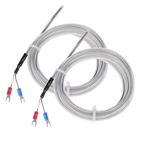 Waterproof Anti-Acid Transparent Wire Thermocouple Probe K Type Temperature Sensor Cable 200'C for Water Temp. Regulators | Cable length 2m in Saudi Arabia