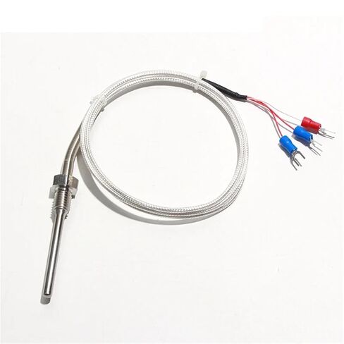 Thermocouple Sensor WZP-291 PT100 M12 M14 M16 Thread Thermal Resistance 5 * 50mm PTFE Silver Plated Shielded Wire 1PC | PT100 M12x1 Thread in Saudi Arabia