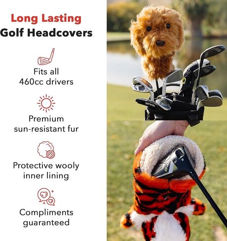 Daphne's Headcovers Ice Cream Cone Driver Headcover | Funny Golf Club Covers | Golf Head Covers for Drivers | Stylish Golf Club Head Covers | Golf Driver Covers | Men’s & Women’s Driver Headcover in Kuwait