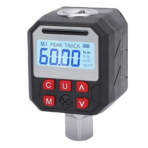 Hyuduo 1/2in محول مفتاح عزم الدوران الرقمي 0-60Nm 0.01Nm دقة 500 مجموعة بيانات تخزين مع صفارة LED 80% 90% 100% تنبيهات المسار أوضاع محددة مسبقًا لصيانة السيارة والدراجة النارية in Kuwait