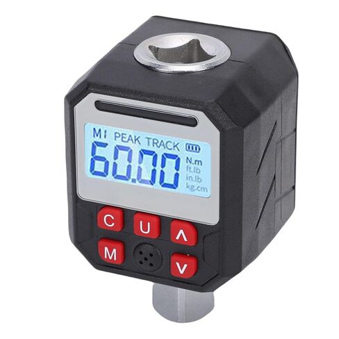 Hyuduo 1/2in محول مفتاح عزم الدوران الرقمي 0-60Nm 0.01Nm دقة 500 مجموعة بيانات تخزين مع صفارة LED 80% 90% 100% تنبيهات المسار أوضاع محددة مسبقًا لصيانة السيارة والدراجة النارية in Kuwait