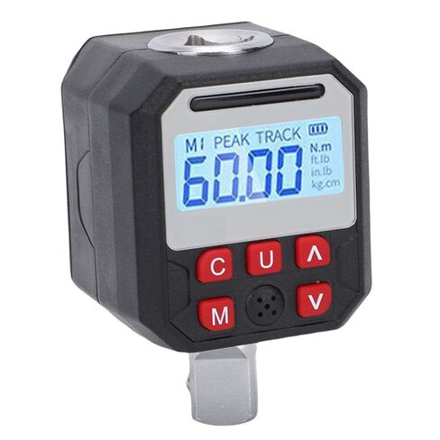 Hyuduo 1/2in محول مفتاح عزم الدوران الرقمي 0-60Nm 0.01Nm دقة 500 مجموعة بيانات تخزين مع صفارة LED 80% 90% 100% تنبيهات المسار أوضاع محددة مسبقًا لصيانة السيارة والدراجة النارية in Kuwait