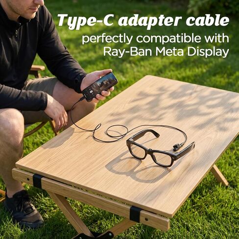كابل شحن USB-C لنظارات Ray-Ban Meta Display الذكية، بديل لحقيبة شحن Meta Display، ملحق النظارات الذكية المحمولة in Kuwait