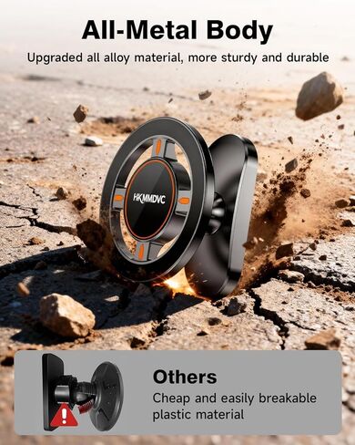 All-Alloy Magnetic Golf Cart Phone Holder, 2026 Upgraded 360° Adjustable Golf Cart Accessories Compatible with MagSafe iPhone 17-12 Fits EZGO Club Car Yamaha, Golf Gifts for Men Him Father in Kuwait