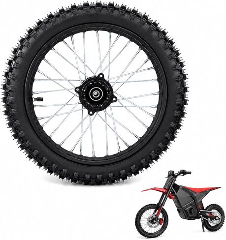 Generic مجموعة إطارات كاملة خارجية أمامية وخلفية من ملحقات EBike، متوافقة مع دراجة YOZMA IN 10 الكهربائية (عجلة أمامية سوداء) in Kuwait