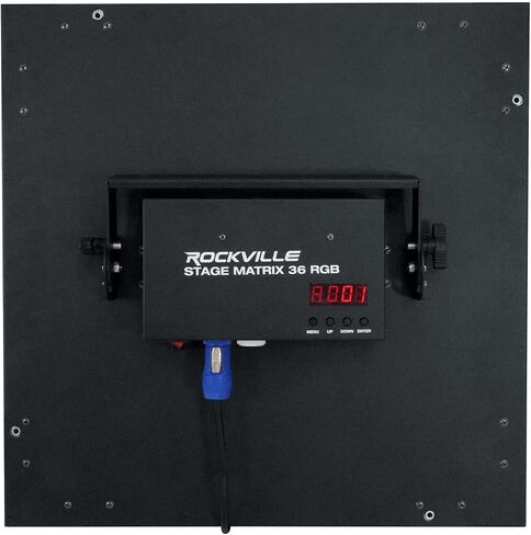 Rockville Stage Matrix 36 RGB 6x6 أضواء LED مصفوفة ثلاثية الألوان، تحكم DMX512 بـ 108 قناة، Powercon داخل/خارج، زاوية شعاع 3 درجات، غسيل ساطع 130 وات لأحداث نوادي مرحلة DJ، 6 قطع in Kuwait