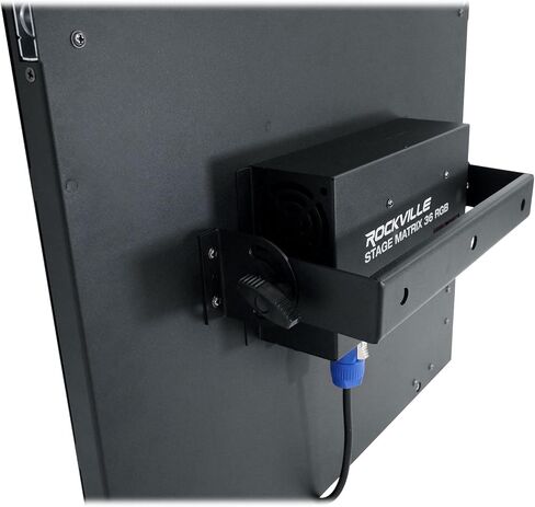 Rockville Stage Matrix 36 RGB 6x6 أضواء LED مصفوفة ثلاثية الألوان، تحكم DMX512 بـ 108 قناة، Powercon داخل/خارج، زاوية شعاع 3 درجات، غسيل ساطع 130 وات لأحداث نوادي مرحلة DJ، 6 قطع in Kuwait