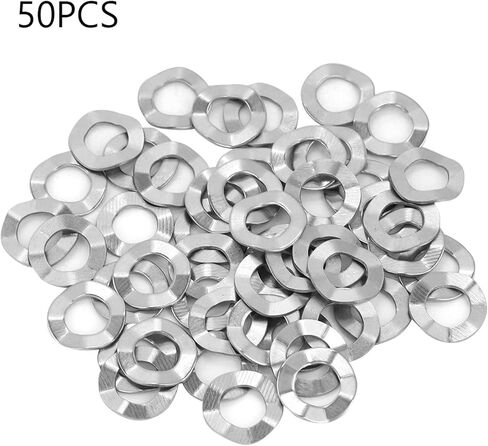 M4 100Pcs Stainless Steel, Mower Spring Washer Washer Gasket Spring Washers Lock Tools (M8(50PCS)) in Kuwait