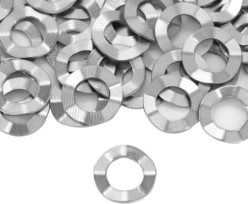 M4 100Pcs Stainless Steel, Mower Spring Washer Washer Gasket Spring Washers Lock Tools (M8(50PCS)) in Kuwait
