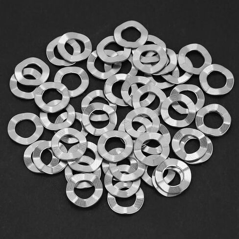 M4 100Pcs Stainless Steel, Mower Spring Washer Washer Gasket Spring Washers Lock Tools (M8(50PCS)) in Kuwait