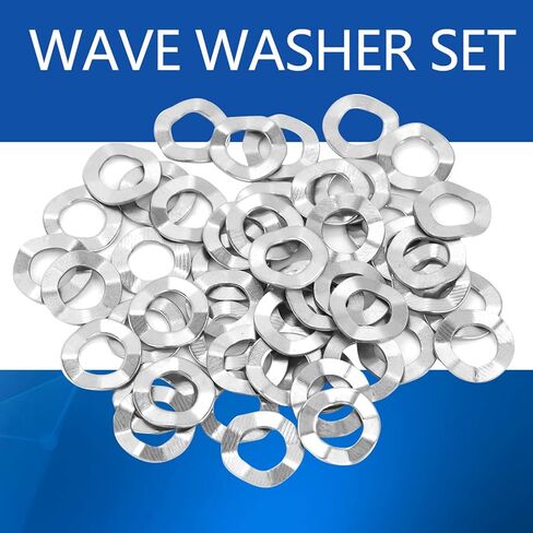 M4 100Pcs Stainless Steel, Mower Spring Washer Washer Gasket Spring Washers Lock Tools (M8(50PCS)) in Kuwait