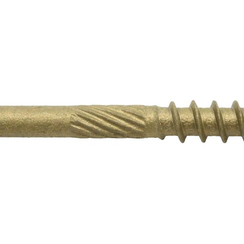 Jake Sales #9 x 5" Bronze Coated Multipurpose Wood Screw Torx/Star Drive Trim Head (1 Pound - 49 Approx. Screw Count) Exterior Coated - ACQ Compatible Wood Screws in Kuwait