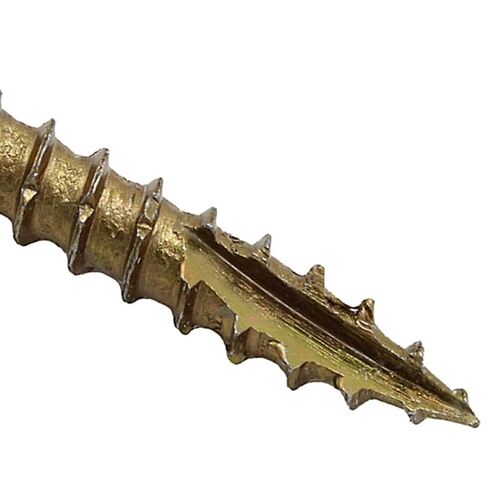 Jake Sales #9 x 5" Bronze Coated Multipurpose Wood Screw Torx/Star Drive Trim Head (1 Pound - 49 Approx. Screw Count) Exterior Coated - ACQ Compatible Wood Screws in Kuwait