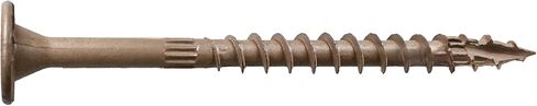 براغي خشبية Simpson Strong-Tie SDWS22400DB (درجة خارجية)، 0.220 بوصة × 4 بوصة، مطلية بحاجز مزدوج، رأس غسالة، نقطة سن المنشار، أسمر ضارب للصفرة (عبوة من 600) in Kuwait